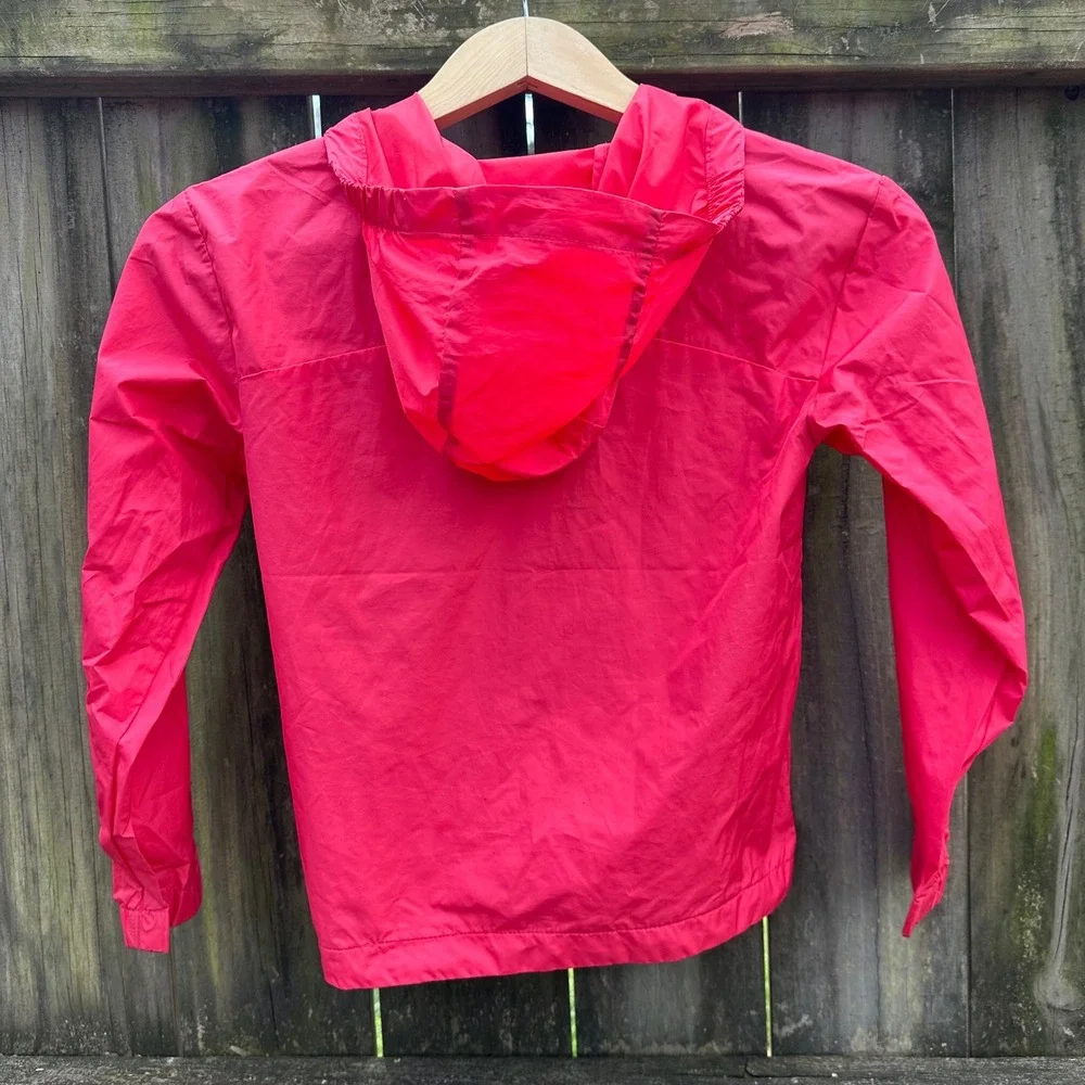 All in Motion Kids Pink Windbreaker Jacket Water Resistant‎ Hooded Size Small